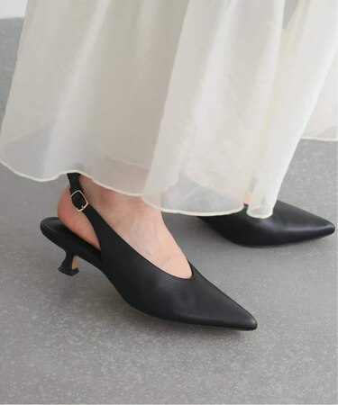 SLOBE ベルトバックスリングパンプス