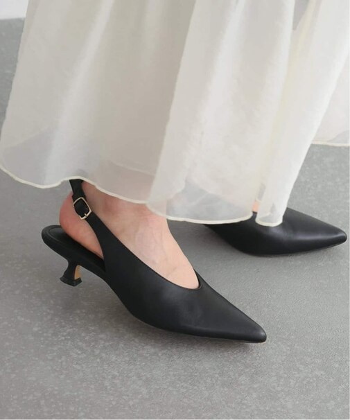 SLOBE ベルトバックスリングパンプス