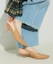 SLOBE ベルトバックスリングパンプス