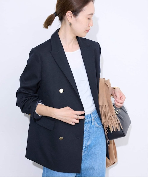 ✨極美品✨ スローブイエナ 24AW TRダブルブレストジャケット 洗える SLOBE IENA｜《予約》TRダブルブレストジャケット | Rakuten