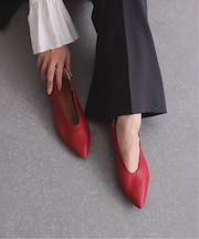 《一部WEB限定/追加》BONITAS/ボニータス レザーポインテッドパンプス