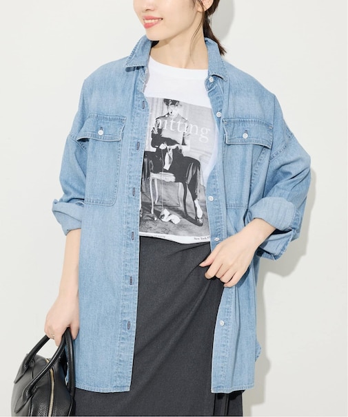 《追加2》Healthy DENIM/ヘルシーデニム SLOBE別注 ビッグシャツ ALMOND