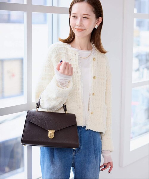IENA イエナ 柄編みコンパクトニットジャケット ブルゾン スローブイエナ IENA イエナ 柄編みコンパクトニットジャケット ブルゾン
