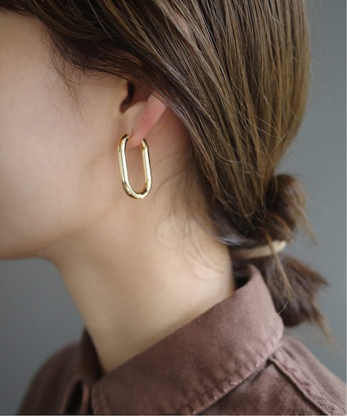 Theia Jewelry/テイア ジュエリー スクエアフープピアス 71012E0020