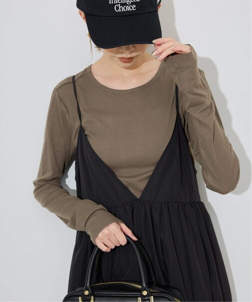 《追加6/一部カラーWEB・店舗限定》miller  SLOBE別注 SHEER RIB クルーネック