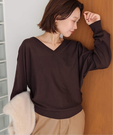 ウォッシャブルドルマンVネックプルオーバー