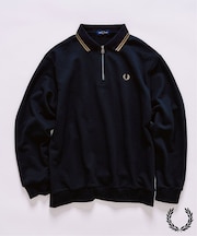FRED PERRY / フレッドペリー417別注 ハーフジップ リブカラースウェット