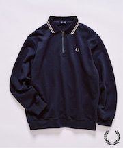 FRED PERRY / フレッドペリー417別注 ハーフジップ リブカラースウェット