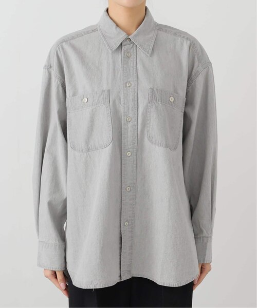 スローブイエナ　LEDENIMクロップドシャツ 追加2》LE DENIMクロップドシャツ | スローブ イエナ(SLOBE IENA