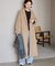 souple wool ダブルフェイスロングコート
