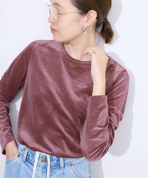 スローブイエナ ベロアトリコットプルオーバー 追加》ベロアトリコット プルオーバー｜フォーワンセブン