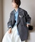 souple wool ダブルフェイスミドルコート