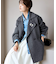 souple wool ダブルフェイスミドルコート