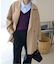 souple wool ダブルフェイスミドルコート