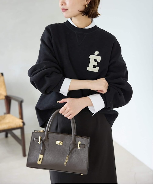 スローブイエナ　サガラ刺繍スウェットライクニット　ネイビー　フリーサイズ WEB限定カラー有り/追加3予約》サガラ刺繍スウェットライクニット