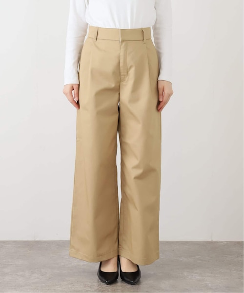 新品タグ付き IENA チノタックワイドパンツ SLOBE IENA｜チノタックワイドパンツ | Rakuten Fashion(楽天