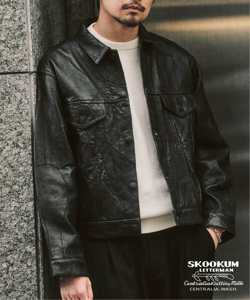 【SKOOKUM / スクーカム】417別注 Leather AWARDブルゾン SKOOKUM / スクーカム】417別注 Leather AWARDブルゾン｜フォー