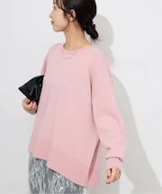 《セットアップ対応可/追加》ウォッシャブルスムース クルーネックプルオーバー