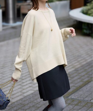 《セットアップ対応可/追加》ウォッシャブルスムース クルーネックプルオーバー