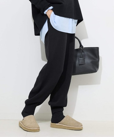 《セットアップ対応可》ウォッシャブルスムース ジョガーパンツ