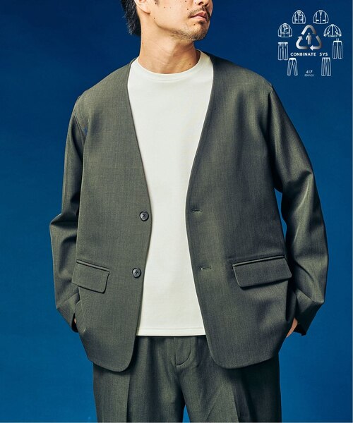 St. John グリーン テーラードジャケット サイズ6 メンズのテーラードジャケット（グリーン系）一覧 - WEAR