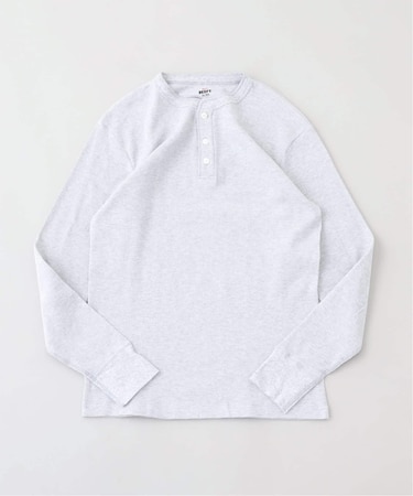 HANES / ヘインズ ヘンリーネックL/S