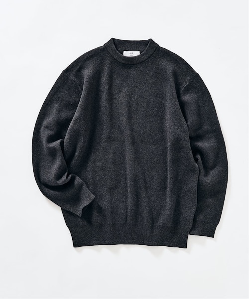 コットンカシミヤ スムース クルーニット｜フォーワンセブン