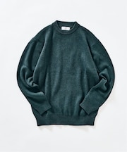 コットンカシミヤ スムース クルーニット