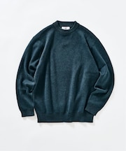 コットンカシミヤ スムース クルーニット