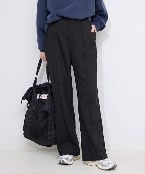 《WEBのみ4サイズ展開》ウォッシャブルセミフレアパンツ