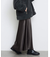 《WEB限定カラー有り/追加》グロッシーサテンフレアスカート