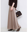 《WEB限定カラー有り/追加》グロッシーサテンフレアスカート