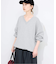 Vネックビックシルエットスウェット