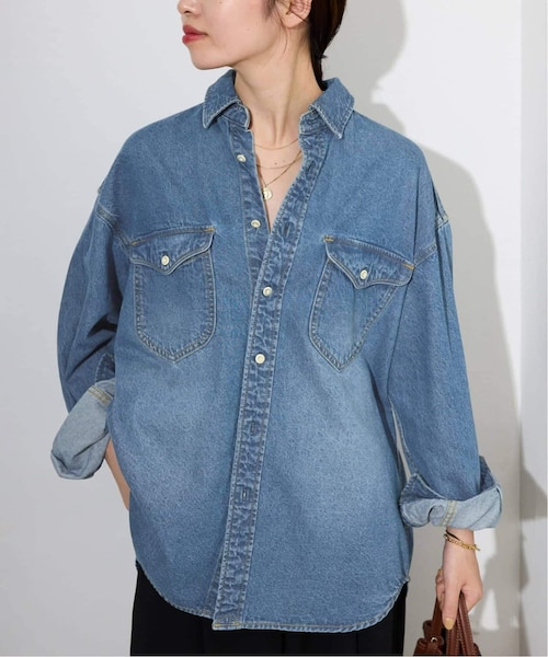 [未使用]SLOBE IENA LE DENIM BDUシャツ 追加2》LE DENIM BDUデニムシャツ｜フォーワンセブン