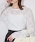 fluffy lace プルオーバー