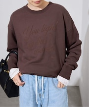 +81BRANCA/ハチイチブランカ SLOBE別注 ロゴスウェット