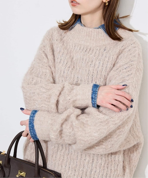 アルパカ混BIG プルオーバー