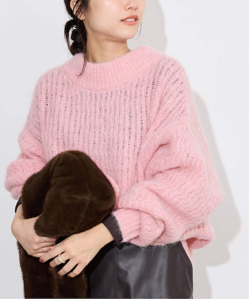 アルパカ混BIG プルオーバー