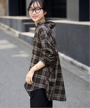 《WEB・一部店舗限定/追加2》ビエラチェックルーズシャツ