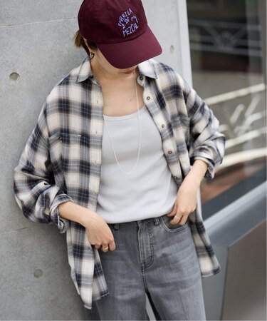 《WEB・一部店舗限定/追加2》ビエラチェックルーズシャツ