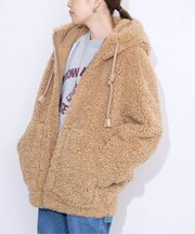 VEGAN CODE/ ヴィ?ガンコード SLOBE別注 ボアフードブルゾン BJ20242