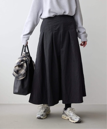 《3サイズ展開》タフタタックフレアスカート