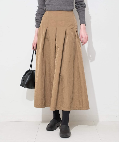 《3サイズ展開》タフタタックフレアスカート