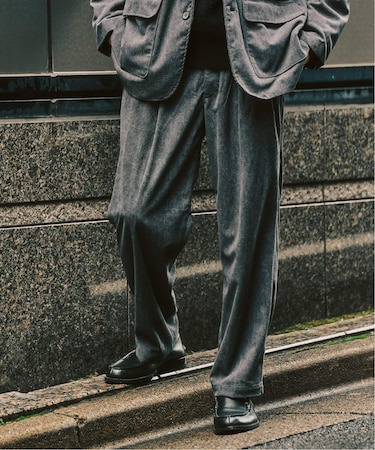 P  コーデュロイ2タックパンツ ”セットアップ着用可能”