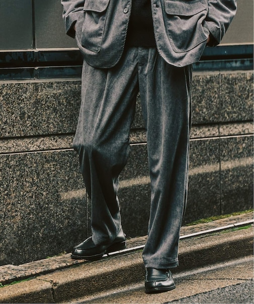 P  コーデュロイ2タックパンツ ”セットアップ着用可能”