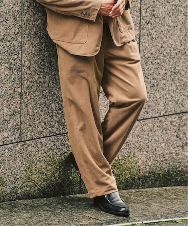 P  コーデュロイ2タックパンツ ”セットアップ着用可能”