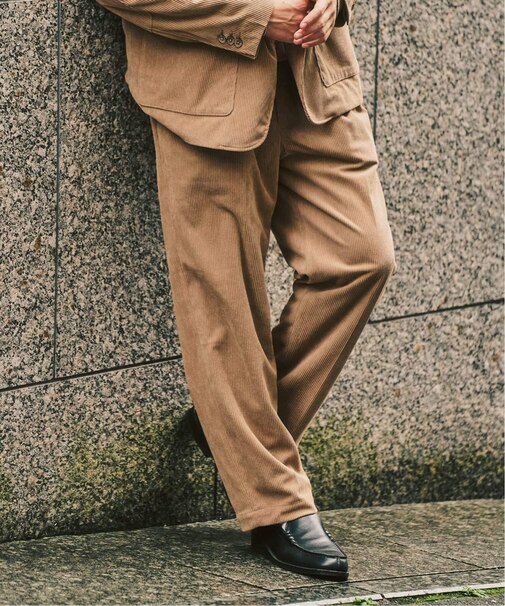 P  コーデュロイ2タックパンツ ”セットアップ着用可能”