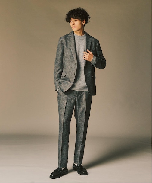 ミックス ツイードセットアップ ”ジャケット1点+パンツ1点” の2点セット