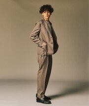 ミックス ツイードセットアップ ”ジャケット1点+パンツ1点” の2点セット