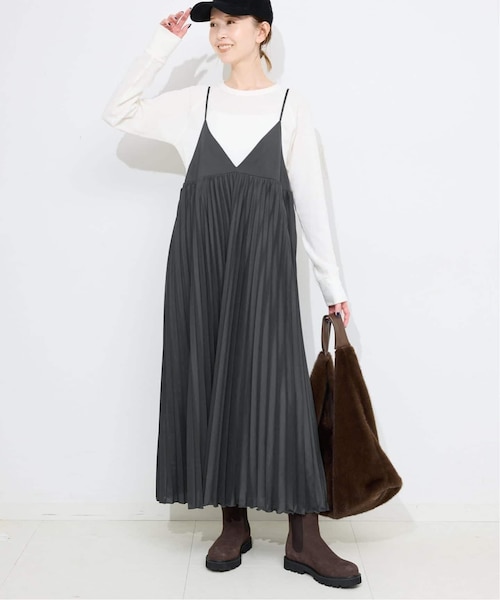 WEB限定/追加2》タフタギャザーキャミワンピース｜フォーワンセブン